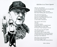 "Old Men in a Town Square" poem by Helen Anthony